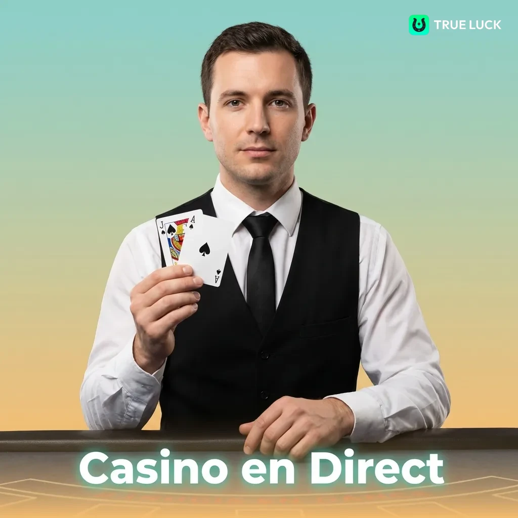 Croupier professionnel distribuant des cartes lors d'une partie de casino en direct en streaming HD