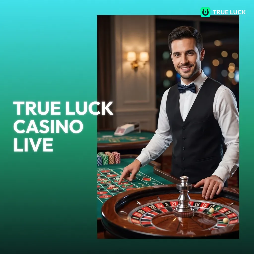 Crupieres profesionales en casino en vivo TrueLuck con ruleta, blackjack, baccarat y game shows en streaming HD