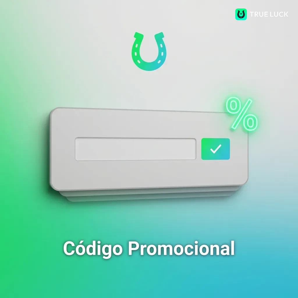 TrueLuck promotional code entry field for activating special offers during registration or deposit