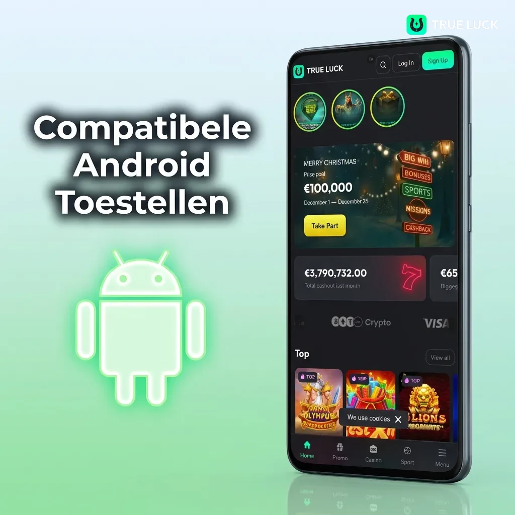TrueLuck app compatible Android devices including Samsung Galaxy, Google Pixel, OnePlus, and Xiaomi models
