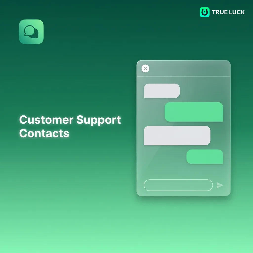 Customer support contact options including live chat, email, phone, and WhatsApp for deposit assistance