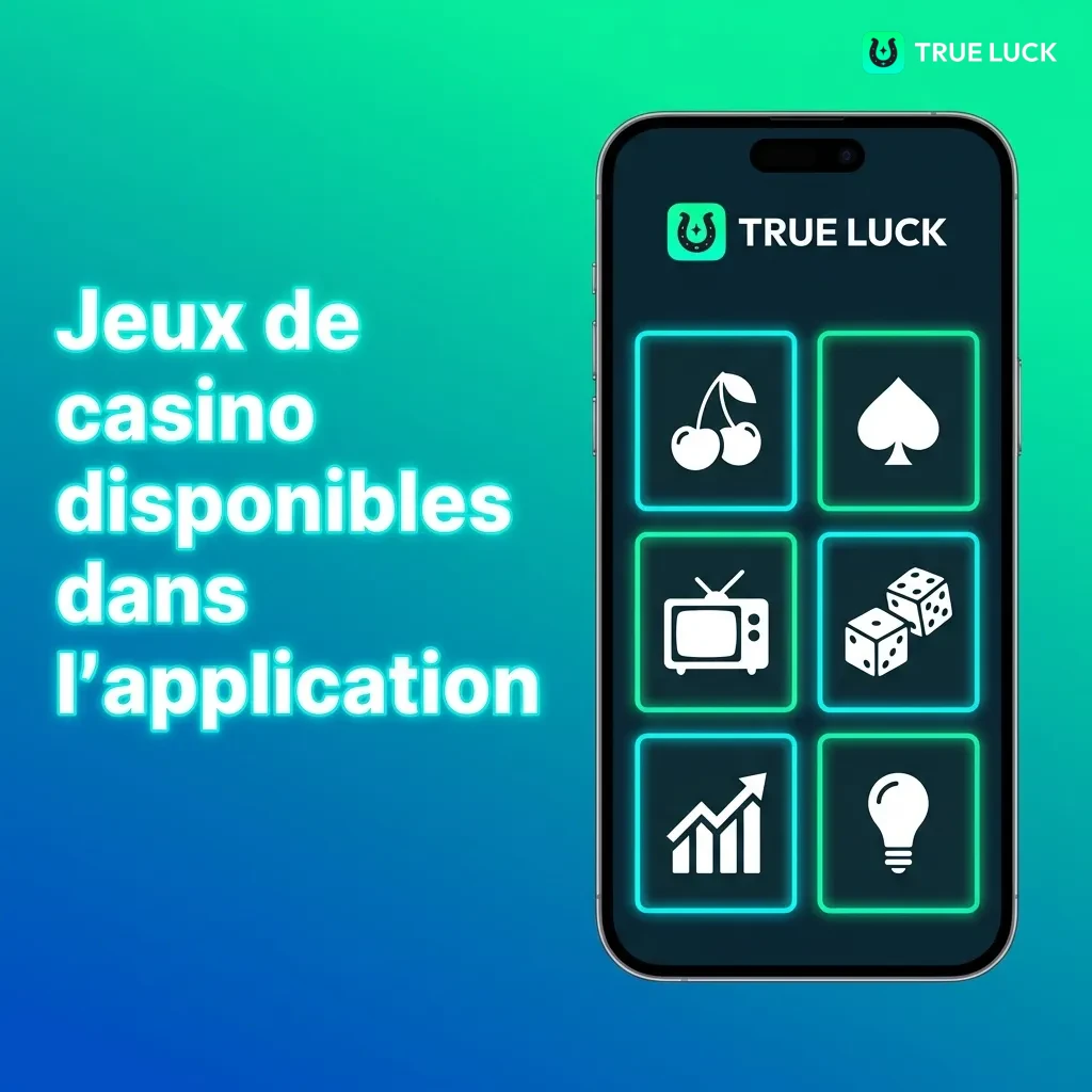 TrueLuck app interface displaying 3,000+ casino games including slots, live roulette, blackjack, and game shows