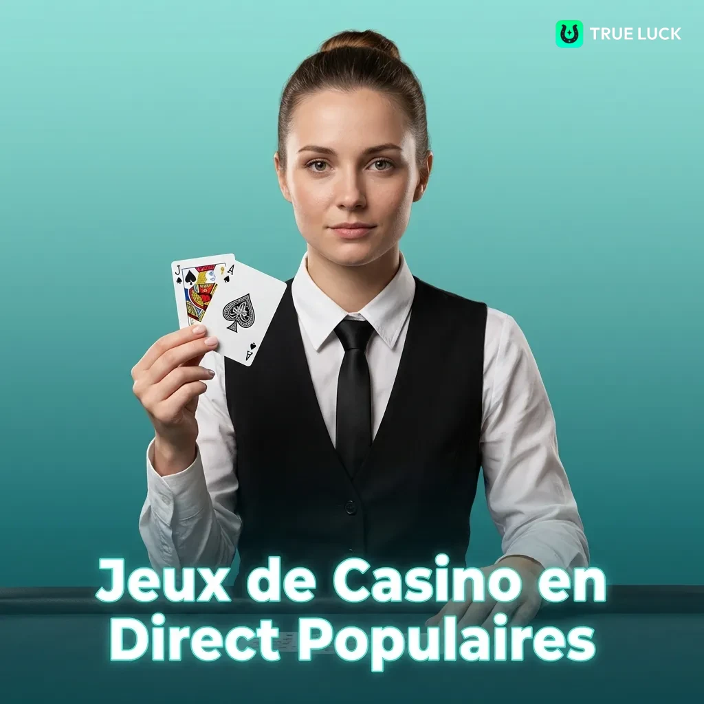 Croupier en direct à une table de casino avec jetons et cartes, ambiance authentique de jeu en ligne