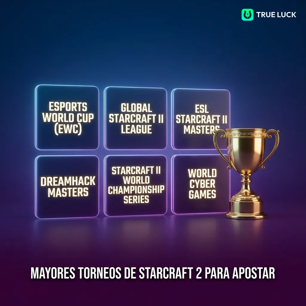 StarCraft 2 tournament logos and competitive gaming championship events for esports betting opportunities