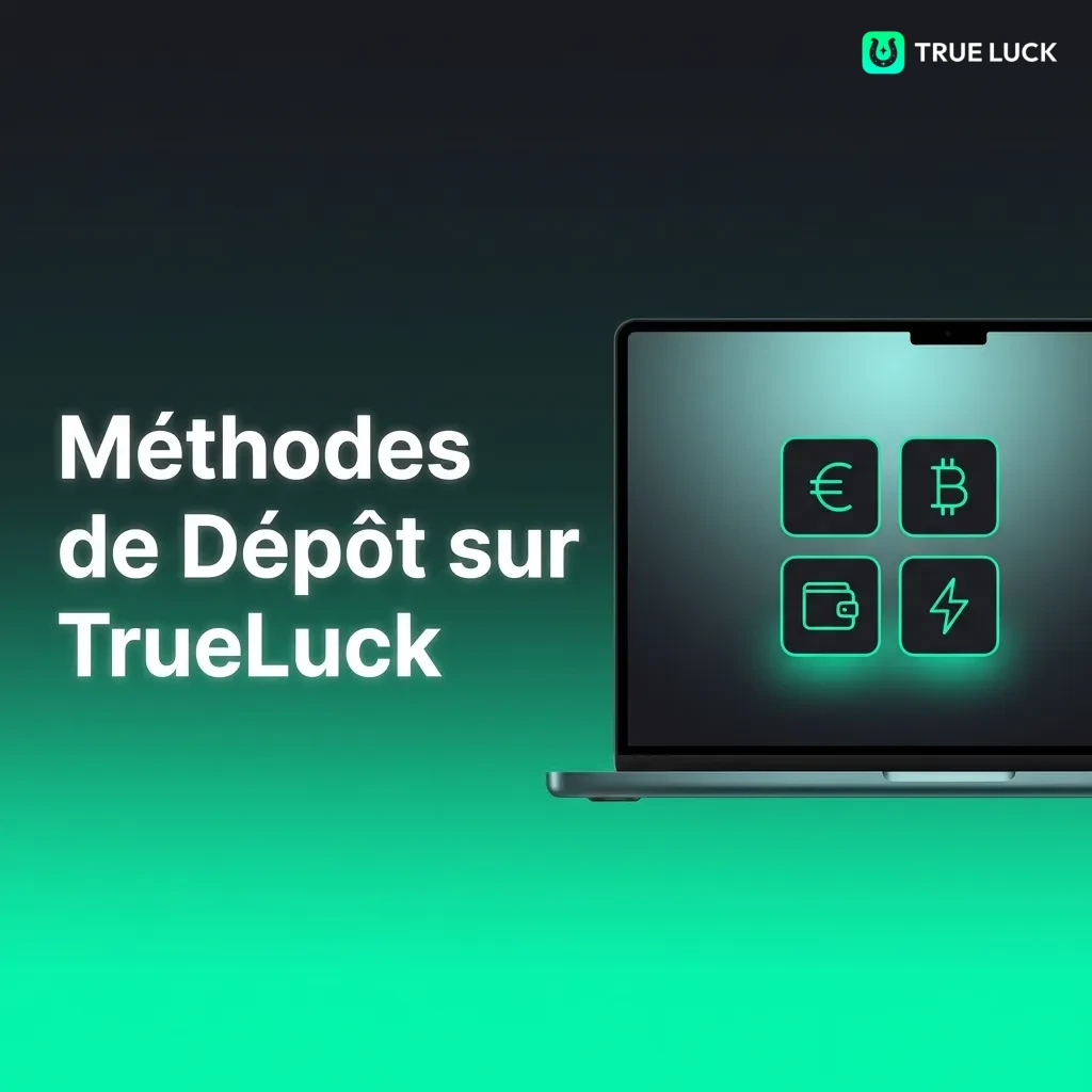 Illustration showing multiple payment methods for depositing funds on TrueLuck betting platform