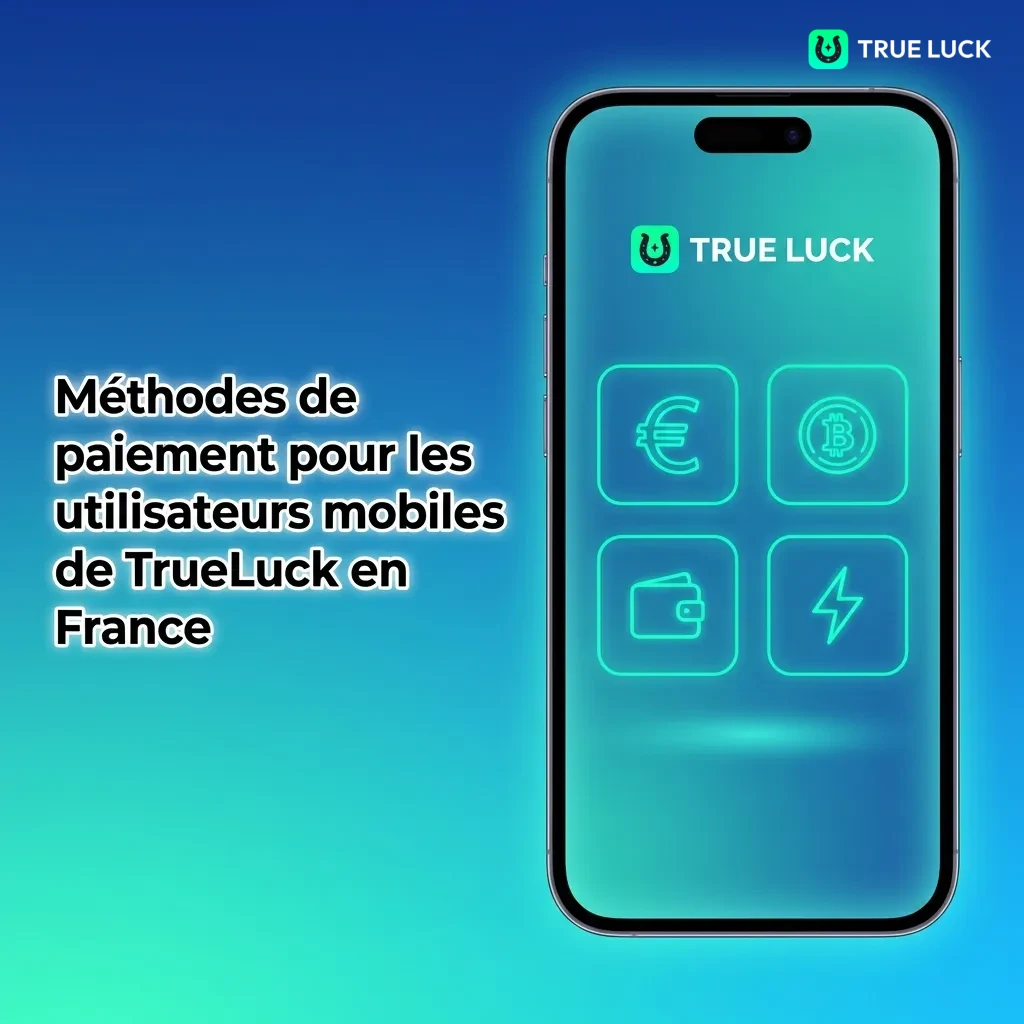 Options de paiement mobiles TrueLuck France: Apple Pay, Google Pay, cartes bancaires, crypto, virements, dépôt min 20€