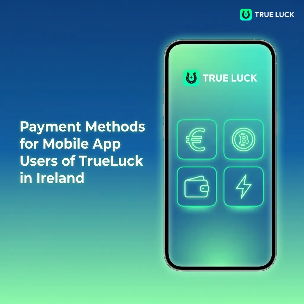 TrueLuck Ireland payment options including Visa, Mastercard, Revolut, bank transfers, crypto, Apple Pay, and Google Pay