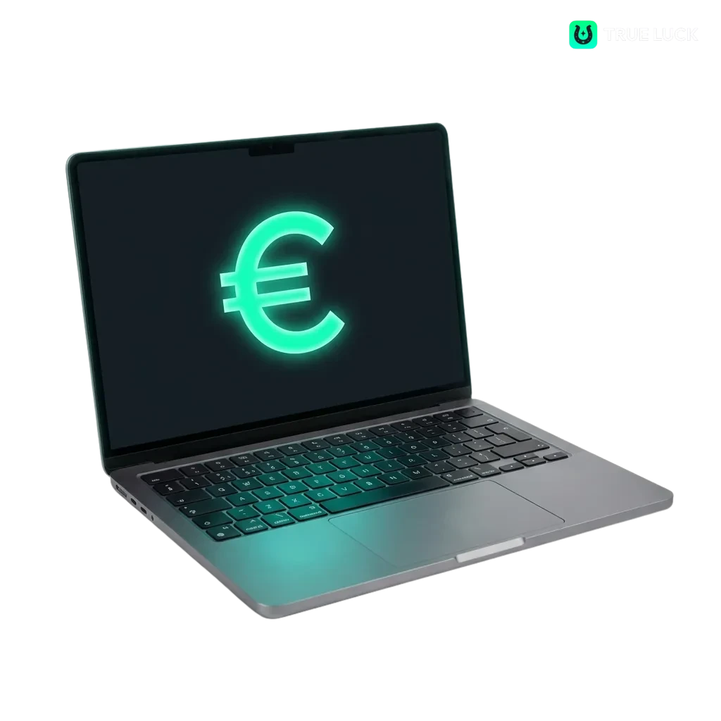 TrueLuck España withdrawal interface showing secure payment methods including bank transfer, cards, and cryptocurrency options