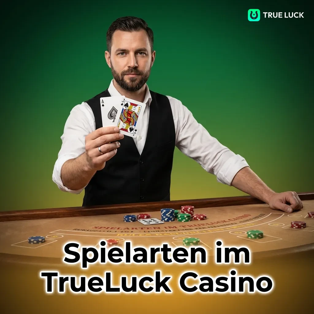 TrueLuck Casino game variety: slots, table games, crash games, video poker, jackpots, and scratch cards from 50+ providers