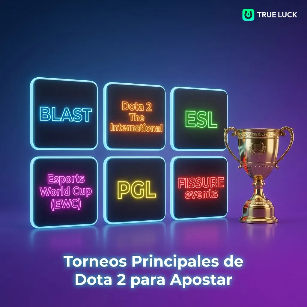 Major Dota 2 esports tournaments including The International, ESL, and BLAST events for competitive betting
