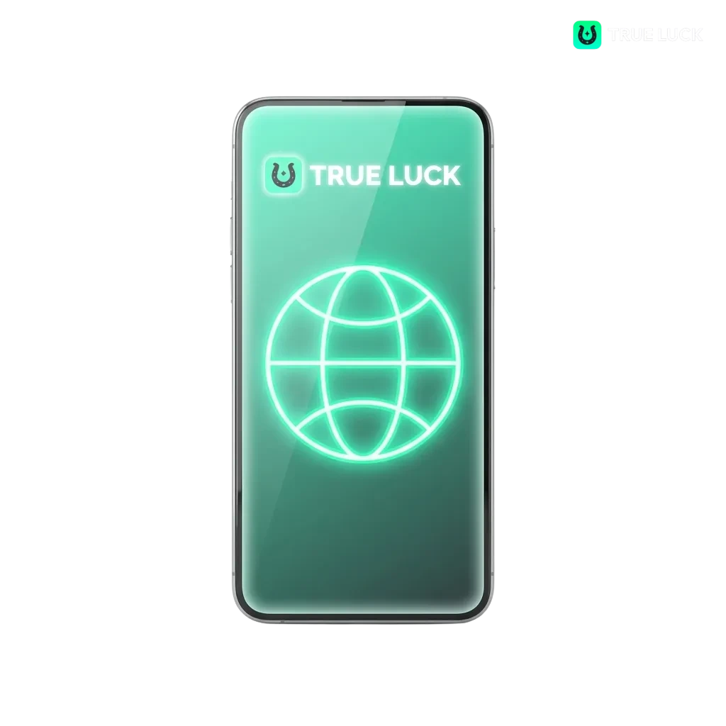 TrueLuck mobile PWA interface showing casino games, sports betting, and welcome bonus offers for Irish players