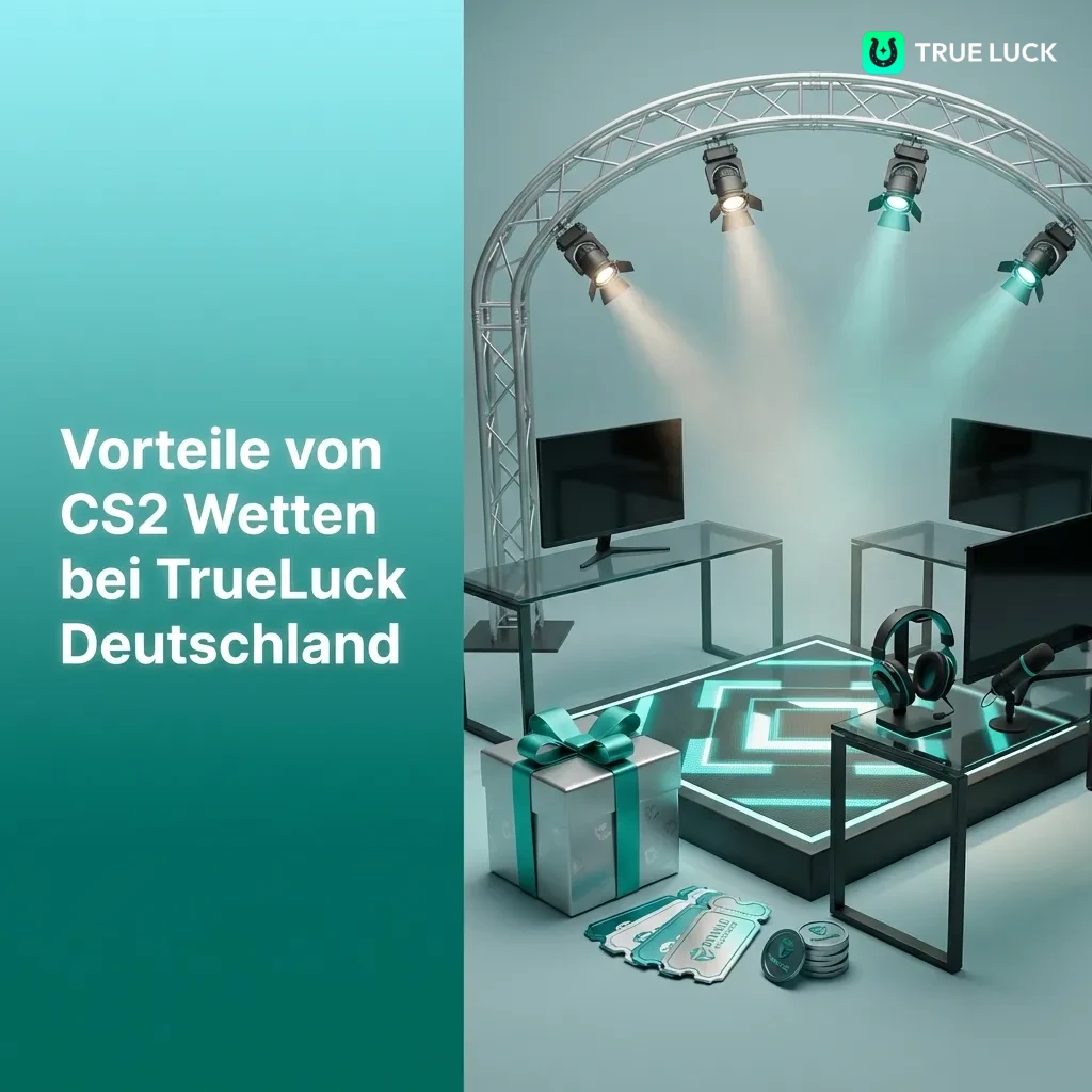 TrueLuck CS2 betting platform interface showing German payment options, live chat support, and competitive odds display