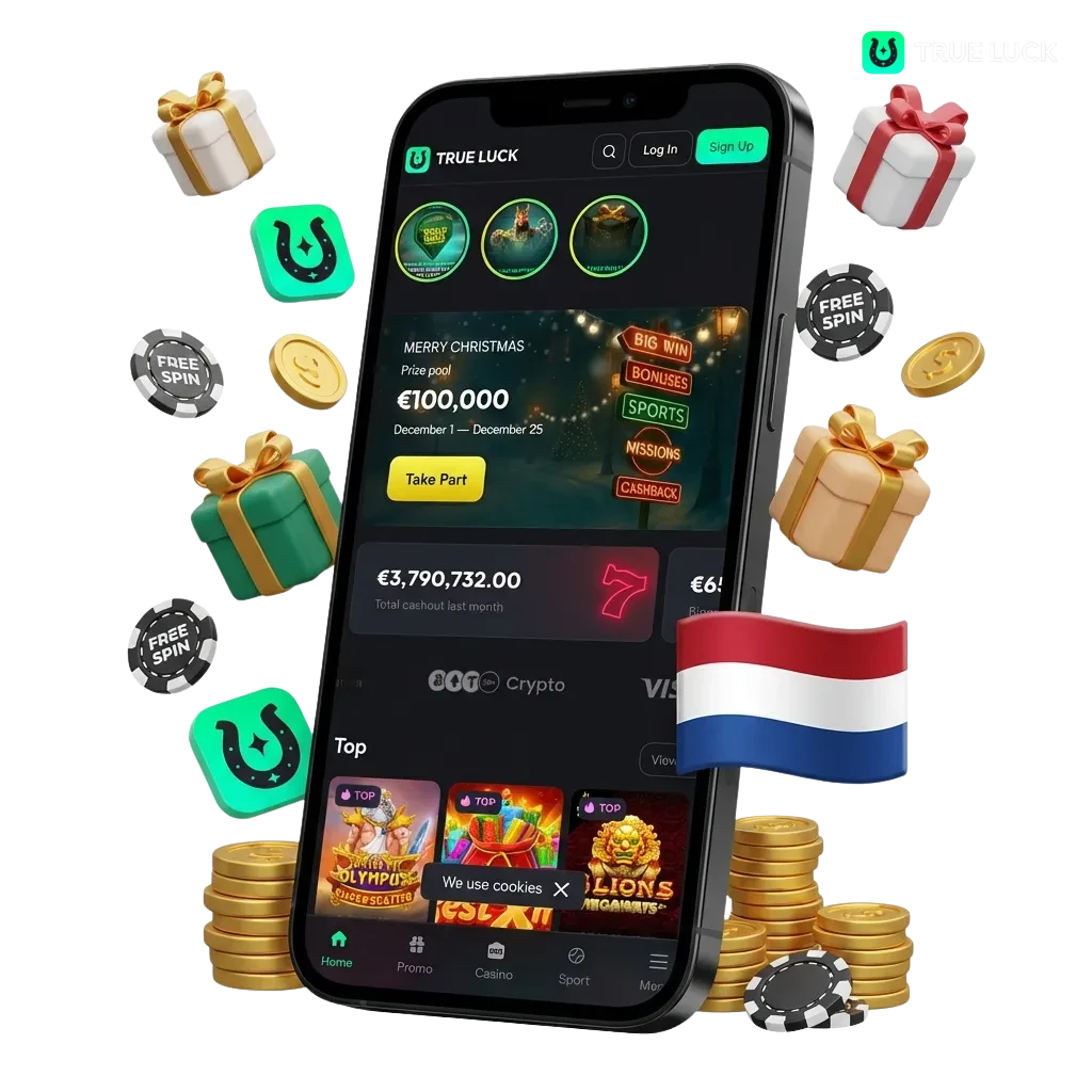 TrueLuck app download voor Android en iOS met welkomstbonus en betaalopties in Nederland
